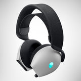 Alienware Auriculares Gaming Inalámbricos Tri-Mode - Dolby Atmos, Doble Micrófono IA, 30H de Batería, Controles Táctiles, Triple Conectividad, AlienFX RGB- Lunar Light