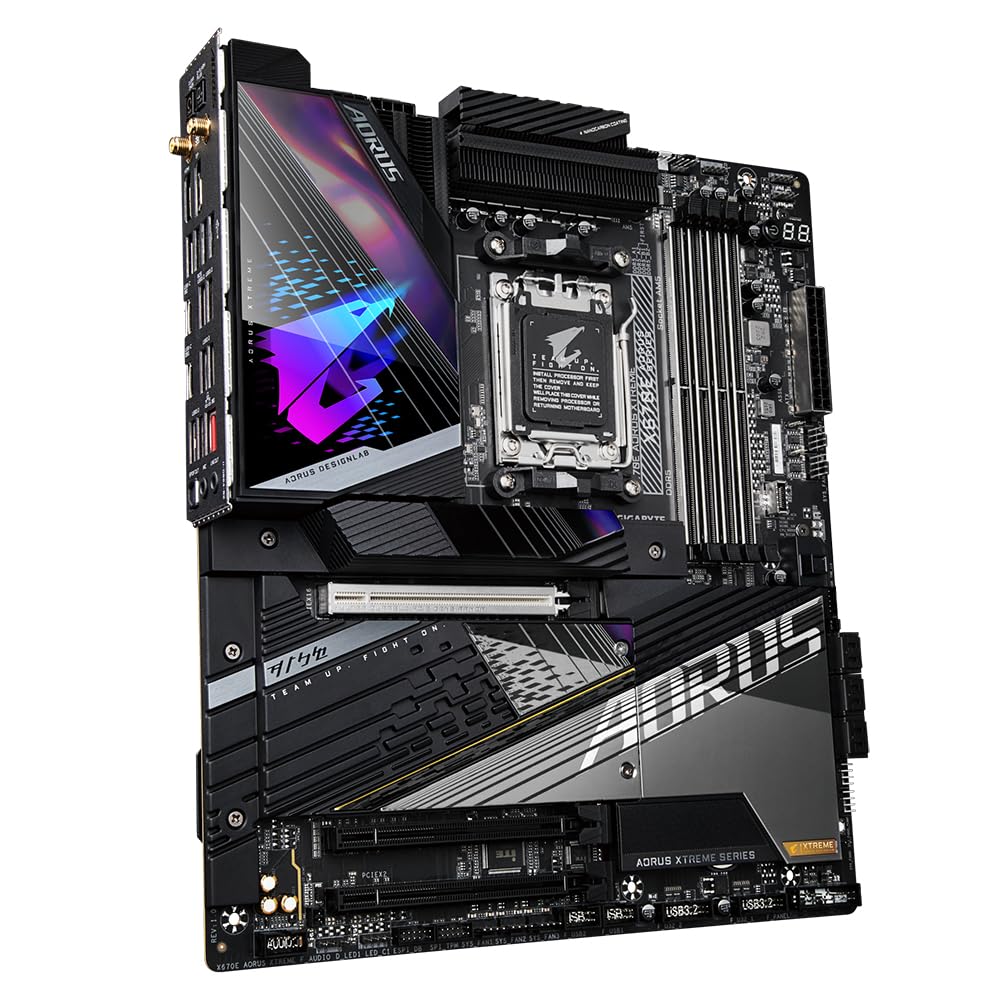 Gigabyte Placa Base X670E AORUS Xtreme: soporta CPU Intel Core 14ª, VRM Digital de 18+2+2 Fases, hasta 8000 MHz DDR5 (OC), 4xPCIe 5.0 M.2, Wi-Fi 6E, LAN de 10GbE, USB 3.2 Gen 2x2