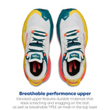 BROOKS Caldera 8, Sneaker Mujer, bit of Blue Quince Flame, 40.5 EU