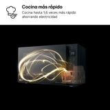 LG MH7235GPS - Microondas con Grill 2 en 1, 32L, Smart Inverter 1200 W, Panel Táctil y Giratorio, Cocina Rápida y Uniforme, Display LED, Easy Clan, Ahorro Energético, Negro