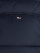 Tommy Jeans Cazadora Acolchada Mujer Quilt Rouch Tape Jacket con Capucha, Azul (Dark Night Navy), XS