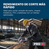 Amoladora angular a batería GWX 18V-8 con Bosch Professional 18V System y X-LOCK (incl. empuñadura auxiliar, cubierta de protección)