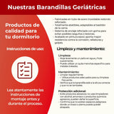 Somnia Descanso - Juego de Barandillas Metálicas Geriátricas Abatibles INOX Reforzadas para Cama Articulada con 4 Barras