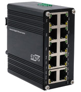 EXSYS EX-62025PoE - Conmutador PoE Industrial (10 Puertos, Mini no administrado)
