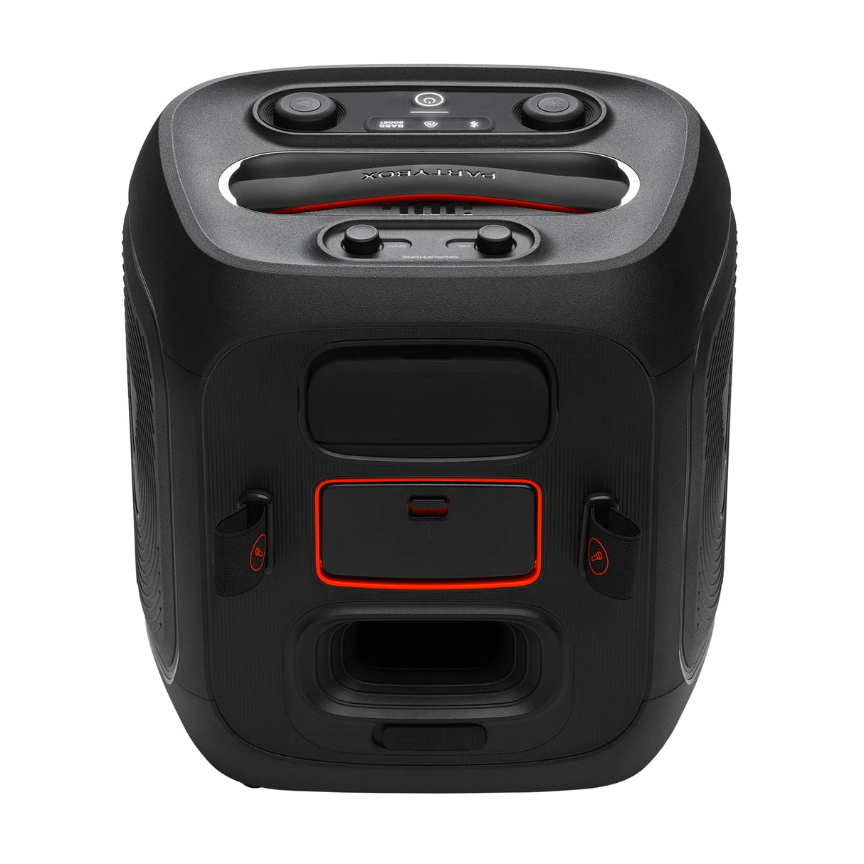 JBL Partybox Encore 2, altavoz inalámbrico bluetooth para fiestas, con micrófono, 15h de autonomía, resistente a salpicaduras, sonido JBL Pro y AI Sound Boost, compatible con Auracast, negro