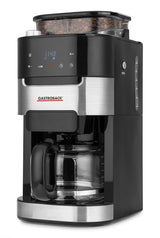 GASTROBACK 42711 Grind & Brew Pro Cafetera de filtro con molinillo integrado, mecanismo cónico con 8 niveles de molienda, pantalla LCD suave al tacto, plástico