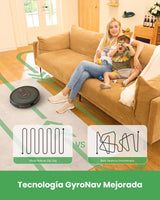 Vactidy Robot Aspirador, Nimble T8 Robot Aspirador y Fregasuelos con Potente Succión 2800Pa, Depósito 2 en 1, Aspira, Barre, Mopa, 100mins Autonomía, Control por App, Alexa/Google Home, para Mascotas