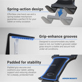 ARKON TAB802 - Soporte de Abrazadera para Tablet de Escritorio o Silla de Ruedas con Brazo de 22 Pulgadas para iPad Air iPad Pro, iPad 4, 3, 2, Galaxy Tab S 10.5, Color Negro