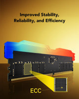 Lexar THOR RGB Memoria RAM DDR5 32GB Kit (2x16GB) 6000 MHz, DRAM 288-Pin UDIMM PC Memoria DDR5 para Computadora Juegos Alto Rendimiento Compatible con Intel XMP 3.0/AMD Expo 1.35V (LD5U16G60C38BG-RGD)