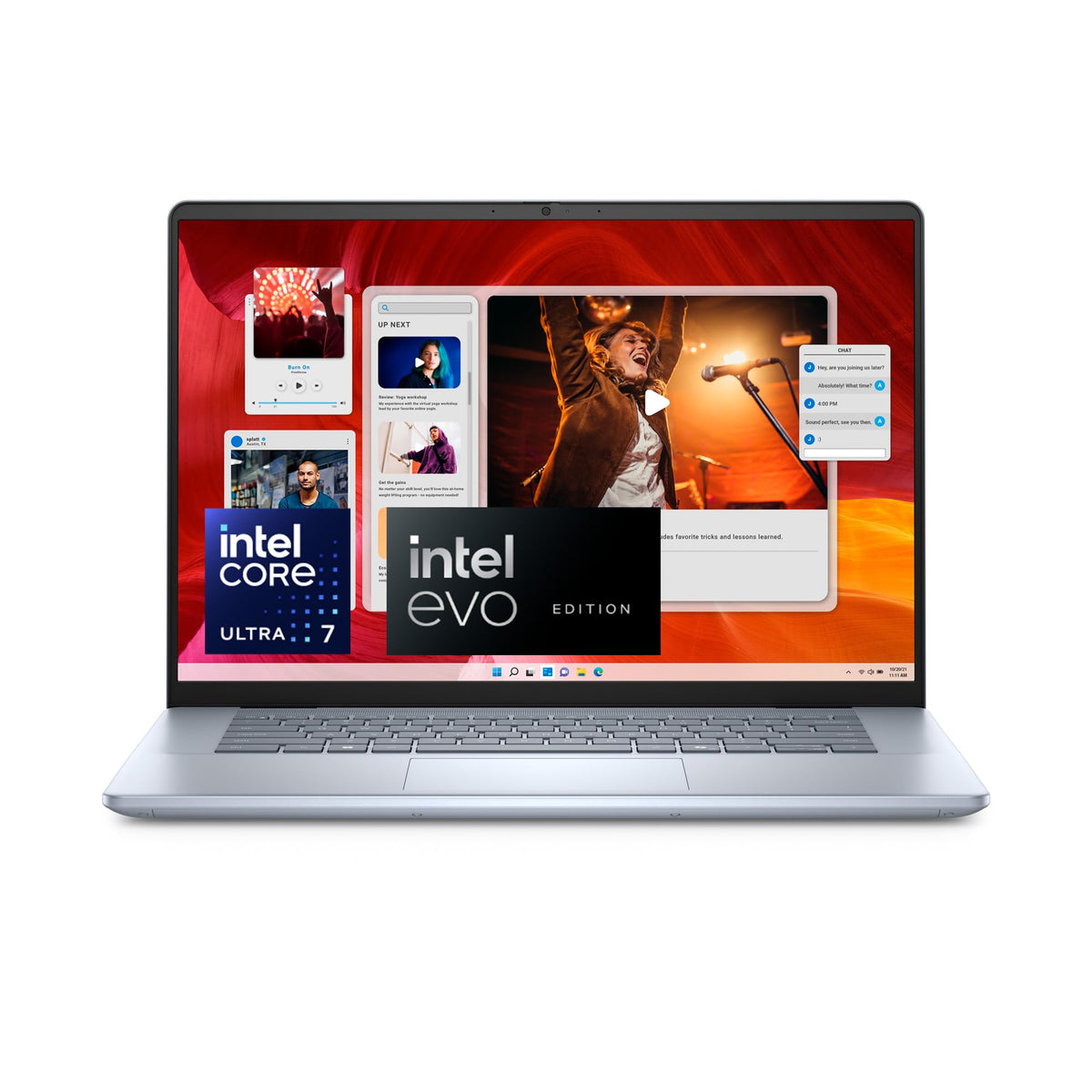 Dell Inspiron 16 Plus (7640) Ordenador Portátil de 16" 2.5K, Intel Core Ultra 7 Series 1, 16 GB de RAM, 1 TB SSD, NVIDIA GeForce RTX 4060, Windows 11 Home, Teclado Retroiluminado en Español, Ice Blue