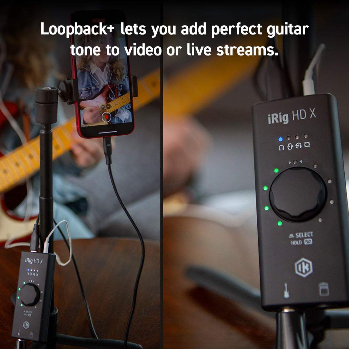iRig HD X interfaz de audio de guitarra para iPhone, iPad, Mac, iOS y PC con USB-C, Lightning y cables USB y grabación de música de 24 bits, 96 kHz