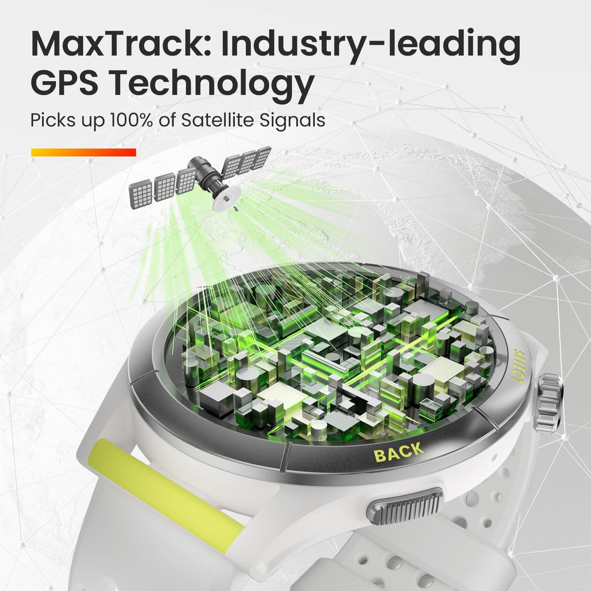 Amazfit Cheetah Round 47mm Reloj inteligente para correr con GPS de doble banda, navegación por rutas y mapas sin conexión, monitor de frecuencia cardiaca, Alexa integrado
