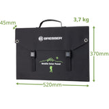Bresser Cargador solar de 90 W con 1 CC y 3 puertos USB-A, incluye conector USB-A hembra con QC3.0 para carga rápida, panel solar como cargador para smartphones, estaciones de alimentación, etc.