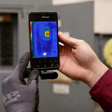 Seek Thermal Compact Cámara de imagen térmica con conector USB-C y carcasa hermética protectora para dispositivos iPhone, Negro