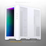 Magniumgear Neo Qube 2 IM, Doble cámara ATX Mid-Tower, Digital-RGB Infinity Mirror Frontal Panel, Tempered Glass Panels, Blanco