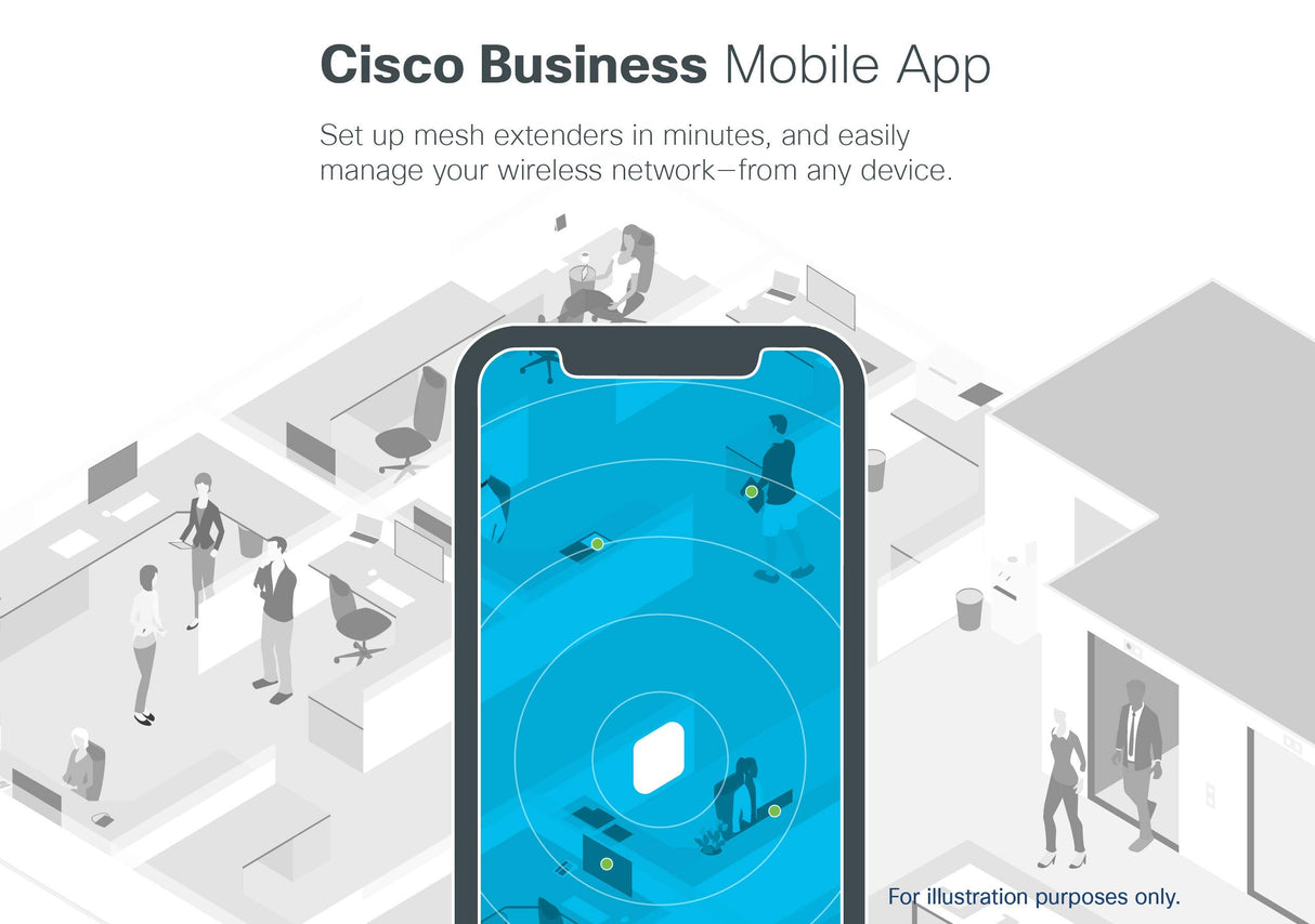 Cisco Punto de acceso Cisco Business 240AC 802.11ac 4x4 (Wave 2), 2 puertos GbE; montaje en techo, paquete de 3 unidades, protección limitada de por vida (3-CBW240AC-E)