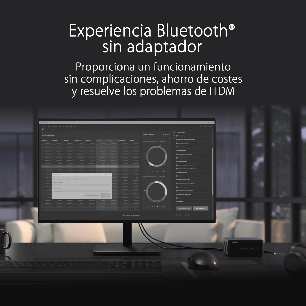 ASUS NUC 14 Pro Mini PC Comercial con IA, Procesador Intel Core Ultra 7 155H, Intel ARC GPU, 32GB RAM DDR5 (2x16), 512GB SSD, Windows 11 Pro, Cable de alimentación Incluido, Negro