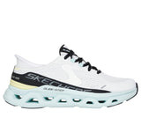 Skechers Glide-Step Altus, Zapatillas Mujer, White Synthetic/Mesh/Multi Trim, 37 EU