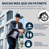 HUDORA Patinete BigWheel 230 Advanced – De Aluminio Resistente, hasta 120 kg – Patinete Urbano silencioso y Plegable con Soporte y Timbre – Kick Scooter para niños, Adolescentes y Adultos – Antracita