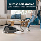 Princess Airmotion Pro, Función Fragancia para Aire Fresco, Ligero & Compacto & Gran Capacidad 4L, maniobrable con 3 Ruedas, 4,5 kg, 800W, 21 kPa, Filtro HEPA, 12m, 68 dB, Aspirador con Bolsa 336090