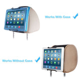 TFY Soporte universal para reposacabezas de coche, funciona con o sin funda, sin piezas sobresalientes, se adapta a todos los tablets de 6 pulgadas a 11 pulgadas, Apple iPad, iPad 4 (iPad 2 y 3), iPad Air, iPad Mini, Samsung Galaxy Tab & Note - Google Nex