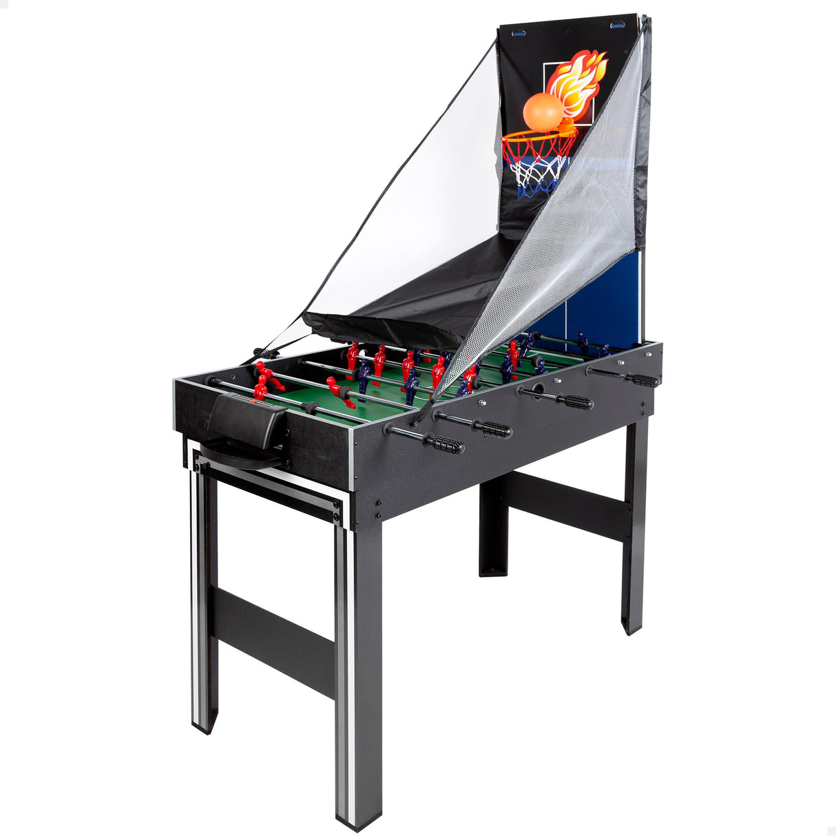 ColorBaby CB Games - Mesa multijuegos 20 en 1, Futbolín, Hockey, Billar, Baloncesto, Juegos de Mesa, 120x110x82 cm, Futbolines para niños, Futbolín Infantil, Regalo para Toda la Familia (85422)