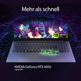 Lenovo LOQ Essential 15IAX9E Gaming AI Laptop | 15.6" FHD 144Hz Display | NVIDIA GeForce RTX 4050 | Intel Core i7-12650HX | 16GB RAM | 1TB SSD | Win11 | QWERTZ | Luna Gris | 3 Meses GamePass