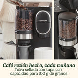 Cuisinart Cafetera One Cup Grind And Brew | Café en grano en taza, monodosis | Molinillo cónico | Ajuste la intensidad del café, 3 tamaños de taza a elegir | Cápsula de filtro reutilizable | Negra