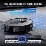Proscenic Q8 MAX Robot Aspirador y Fregasuelos Potente 8000Pa/200 Min, Robot Aspirador con Sistema de Navegación Láser Inteligente, App y Alexa/Google/Siri, para Moqueta y Pelo de Mascotas/Suelos
