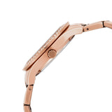Fossil Stella Reloj para mujer, movimiento cronógrafo con correa de acero o piel, Tono oro rosa, 38MM