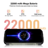 DOOGEE VMax Plus Movil Irrompible 5G, 36GB+512GB, 22000mAh 33W Móvil Resistente, Cámara 200MP+Visión Nocturna, 6.58" 120Hz Smartphone Dimensity 7050 Octa Core, NFC/IP68IP69K/ WiFi6 Moviles Rugerizados