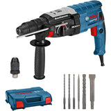 Bosch Professional GBH 2-28 F - Martillo perforador (3,2 J, Ø máx. hormigón 28 mm, SDS plus + cilíndrico, set 6 acc., en maletín) - Amazon Exclusive