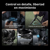 Pack dji RS 5, estabilizador para cámara Canon/Sony/Panasonic/Nikon/Fujifilm, Seguimiento Inteligente, empuñadura Maleta electrónica, perillas de Ajuste Fino, Nuevo indicador del Eje Z