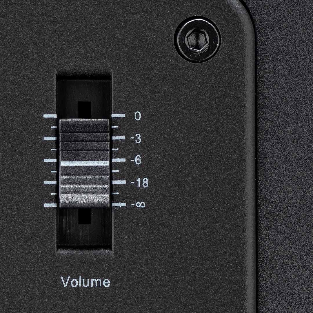 Fluid Audio Subwoofer de Estudio Activo F8S (Amplificador de Clase D de 200 W, Respuesta en frecuencia de 30-200 Hz, Compacto y Potente, con Pedal de Control de Graves),Negro