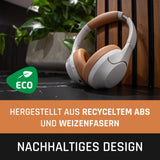 Lenco HPB-830 - Auriculares Bluetooth Over-Ear - ANC Active Noise Cancelling - Batería Bluetooth 5.3-400mAh - Entrada USB-C - Ecualizador a través de App - Gris