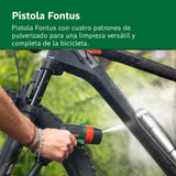 Bosch Hidrolimpiadora móvil para bicicletas Fontus 18V-6 (depósito de agua de 6 L, 8 niveles de presión, espacio para guardar la manguera y la pistola, incluye 1 batería de 2,0 Ah 18V y cargador)