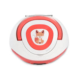 Mooov 477409 - Radio CD FM, Efectos Luminosos, función inalámbrica, USB, Pantalla LED, función Karaoke con Micro AUX-IN, Blanco y Rosa