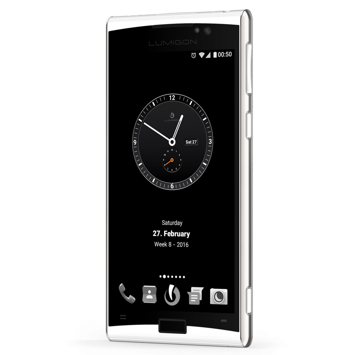 Lumigon - T3 White Steel. 128gb 128gb, 3 GB ram, Dual sim, t3-128gb-w (128gb, 3 GB ram, Dual sim HD 4.8 amoled, backtouch)