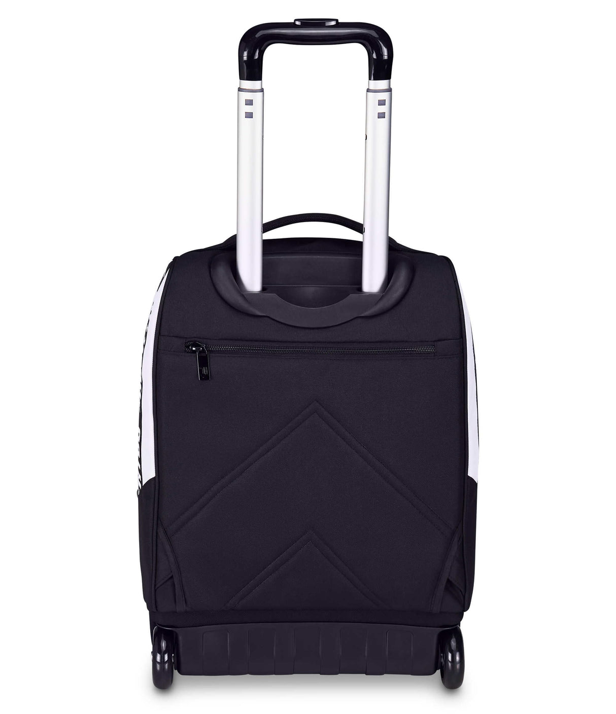 Seven Juventus Big Trolley escolar fijo, blanco y negro, 2 en 1, doble uso, trolley y mochila, escuela primaria, niño, fútbol, Negro, Talla única, Casual
