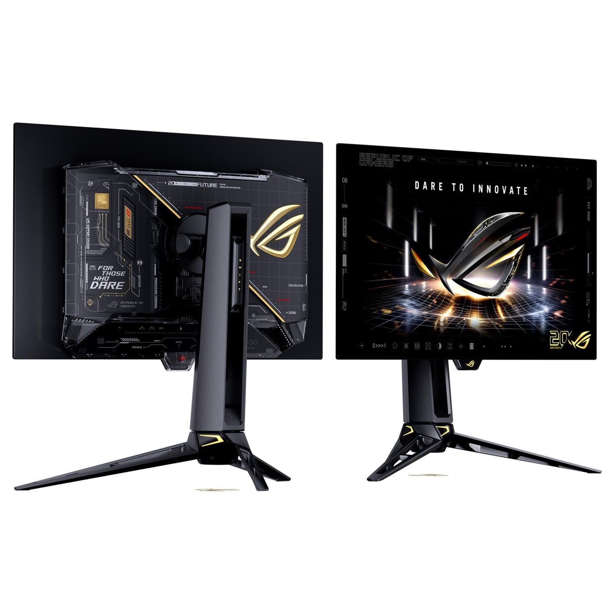 ASUS ROG Swift OLED PG27AQWP-G Edition 20 - Monitor Gaming de 26,5", TrueBlack Glossy Tandem WOLED, Dual Mode, 0,02 ms, G-Sync, OLED Care Pro, Neo Proximity Sensor, DisplayPort 2.1a, HDMI 2.1