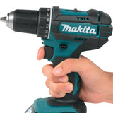 Makita DDF482RFJ drill Negro, Azul 1900 RPM 1,5 kg - Taladro eléctrico (1900 RPM, 1,3 cm, 3,8 cm, 36 Nm, 62 Nm, 600 RPM)