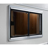 Dometic Seitz S4 - Ventana Deslizante (75 x 40 cm), Color Plateado