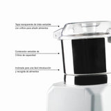 Lacor - 69490 - Picadora Profesional Quick, Picay Tritura Todo Tipo de Alimentos, 100% Seguro, Acero inoxidable, Piezas Extraíbles, Fácil Limpieza, 100% Seguro, Potencia 735 W, Capacidad 3 L
