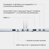 DELL 16 Plus 2 en 1 Portátil Convertible DB06250 16" 2K Táctil, Intel Core Ultra 7 Series 2, Intel ARC, 16 GB RAM, 512 GB SSD, Win 11 Home,Teclado retroiluminado QWERTY Español – Ice Blue
