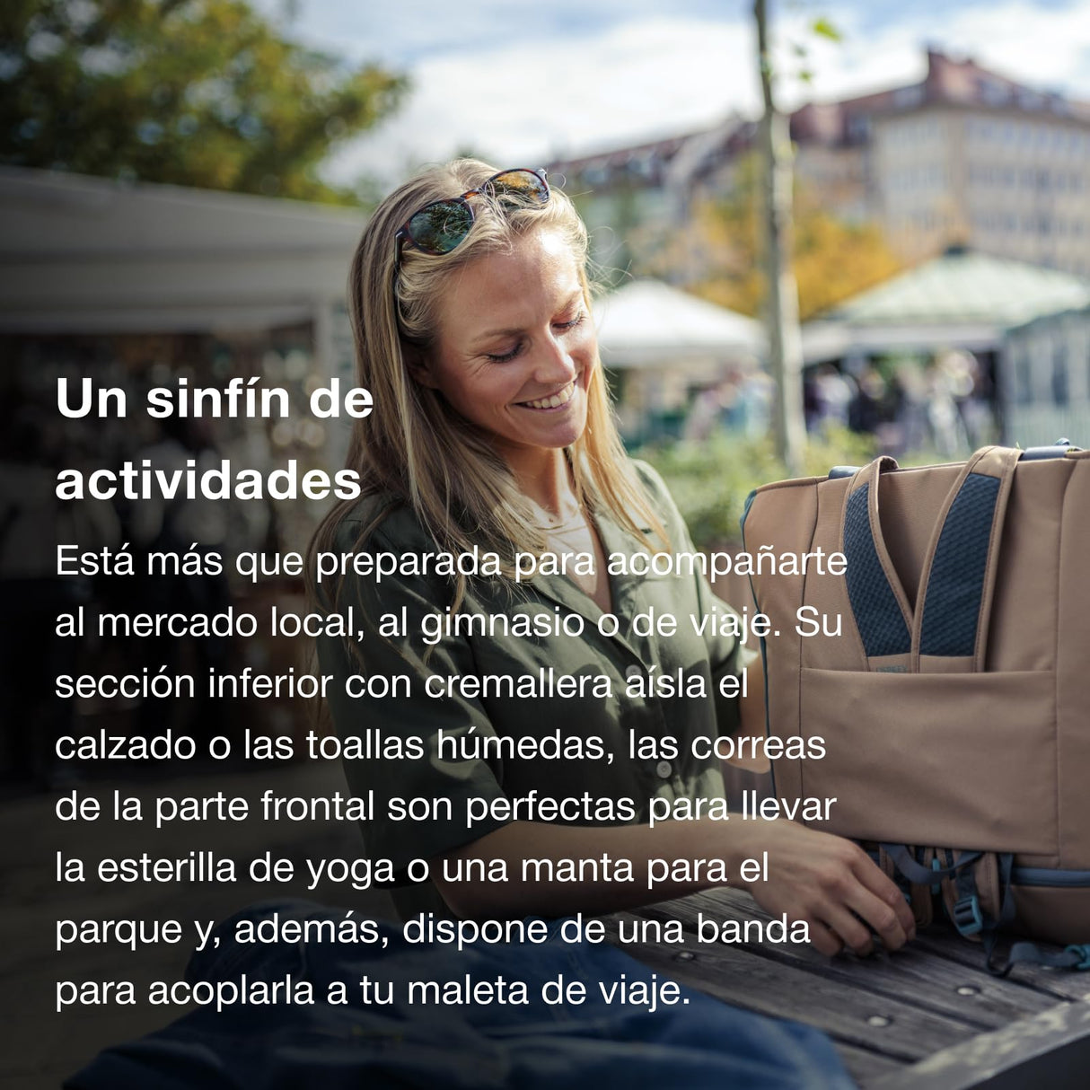 Osprey Daylite Large Tote Cascade Blue Latte Brown OS