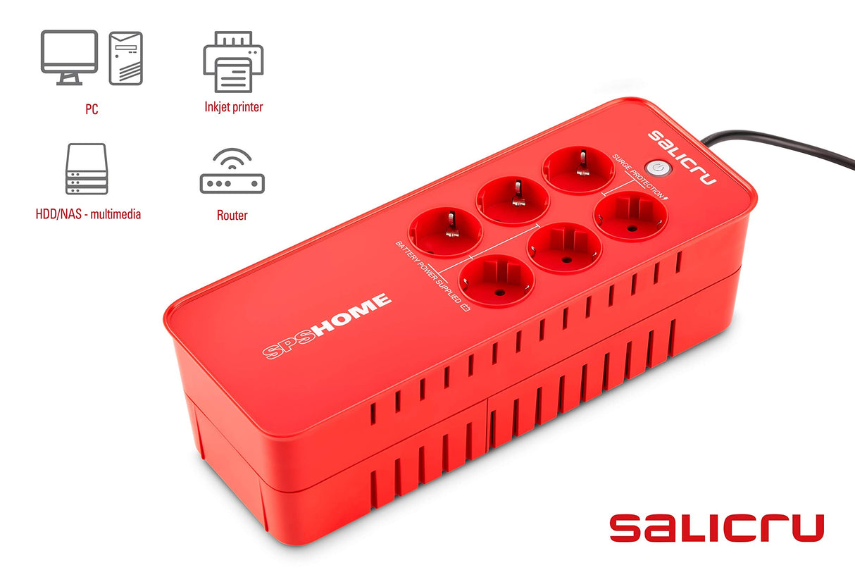 Salicru SPS Home SAI Off-Line Multibase APFC de 650 VA