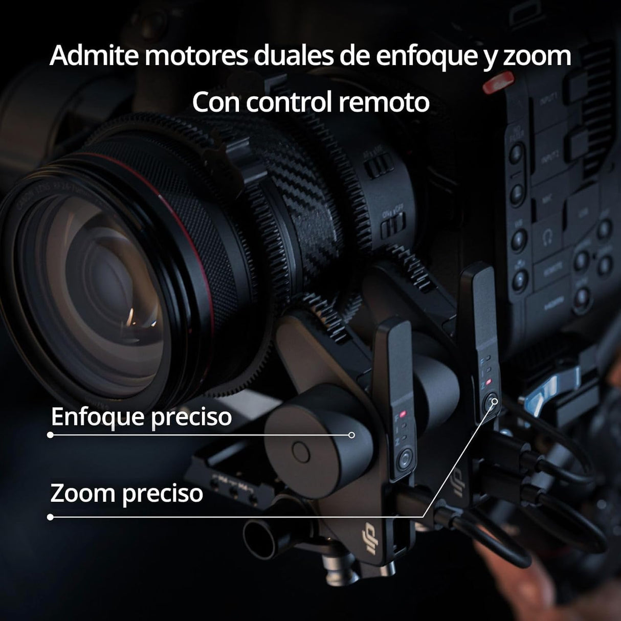 Pack dji RS 4 Pro, estabilizador en 3 Ejes para cámaras DSLR y de Cine Canon/Sony/Panasonic/Nikon/Fujifilm, con grabación Vertical nativa, Carga útil de 4.5 kg, transmisor de Imagen y Motor Focus Pro