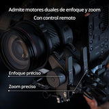 Pack dji RS 4 Pro, estabilizador en 3 Ejes para cámaras DSLR y de Cine Canon/Sony/Panasonic/Nikon/Fujifilm, con grabación Vertical nativa, Carga útil de 4.5 kg, transmisor de Imagen y Motor Focus Pro