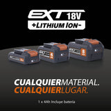 Evolution Sierra circular inalámbrica R165CCS-Li de Evolution Power Tools con corte multimaterial - Incluye batería de 4 Ah y cargador, hoja TCT de 165 mm y garantía de 3 años