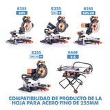 Evolution Hoja de sierra de 255 mm (T255TCT-70MS) de Evolution para cortar acero fino: la hoja de sierra de metal con punta de carburo no genera calor, rebabas ni chispas